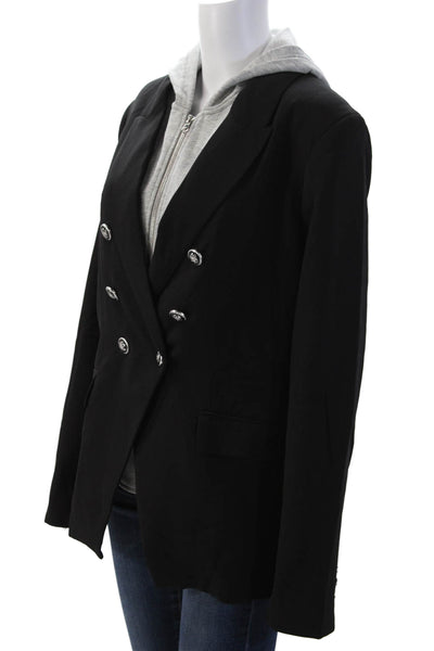 Renuar Unisex Black Collared Classic Blazer Button Long Sleeve Size 14