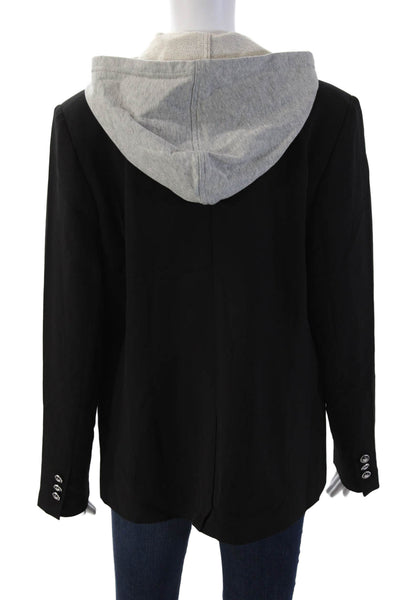 Renuar Unisex Black Blazer Long Sleeve Button Solid Classic Size 12