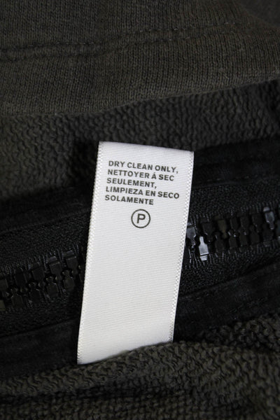 Standard James Perse Women Pullover Hoodie Dark Gray Drawstring Size 0