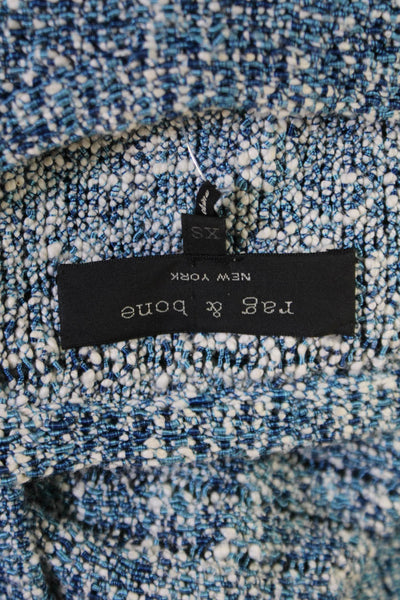 Rag & Bone Unisex Blue Pullover Sweater Long Sleeve Round Neck Size XS