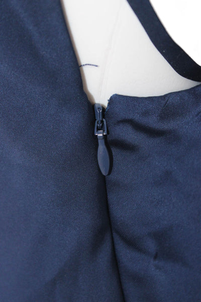 Ramy Brook Women Slip Dress Midi Dark Blue Sleeveless Buckle Size 6