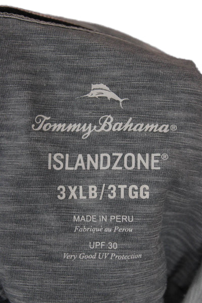 Tommy Bahama Mens Rugby Shirt Grey Size Extra Extra Extra Large Big