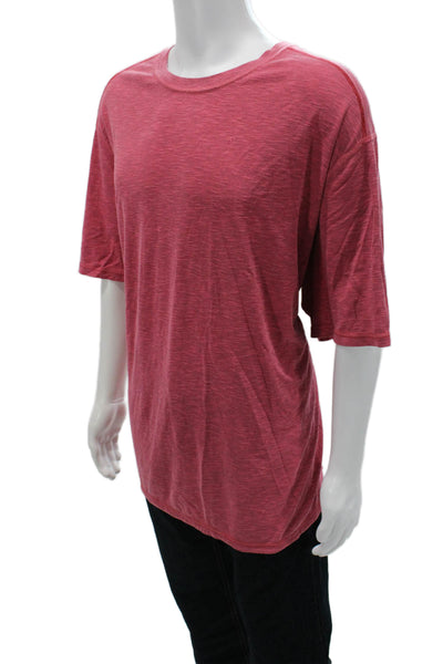 Tommy Bahama Mens Red Crew Neck Poly Blend T-Shirt Beach Size L