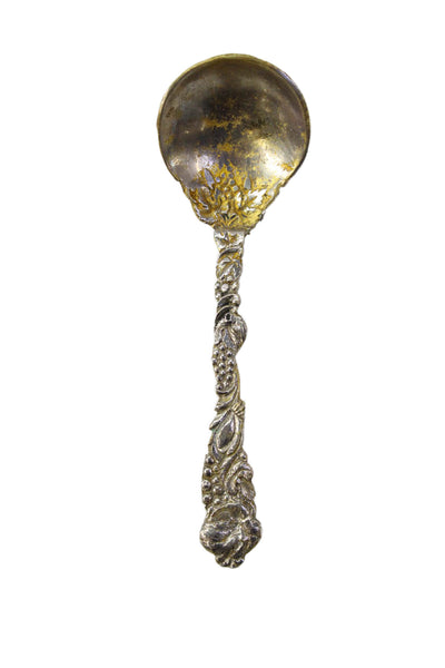 Designer Vintage Italian Multitone Metal Berry Serving Spoon