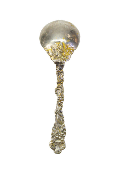 Designer Vintage Italian Multitone Metal Berry Serving Spoon