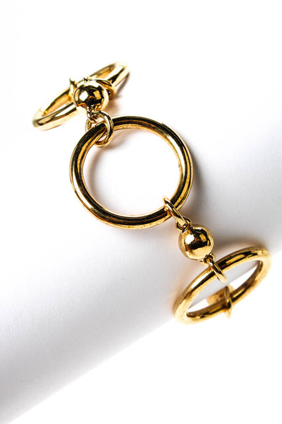 Marilyn Monroe Womens Gold Plated Circle Bracelet 8"