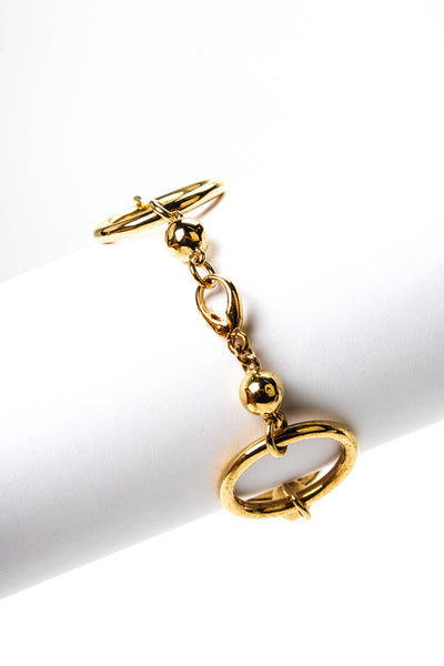Marilyn Monroe Womens Gold Plated Circle Bracelet 8"