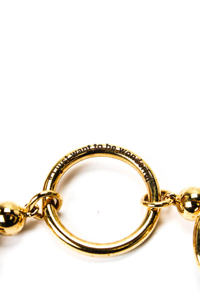 Marilyn Monroe Womens Gold Plated Circle Bracelet 8"