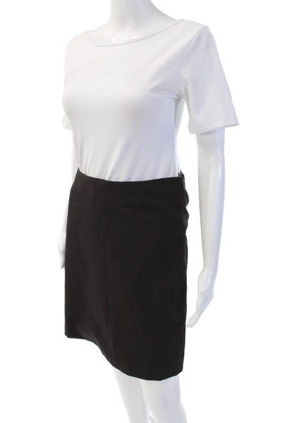 Theory Womens Straight Pencil Skirt Black Size 4