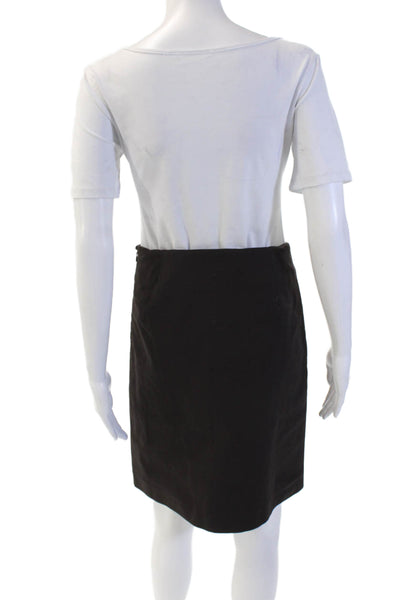Theory Womens Straight Pencil Skirt Black Size 4