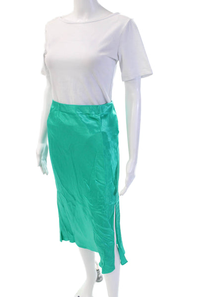 Rails Womens Straight Pencil Skirt Green Rayon Viscose Petite Size S