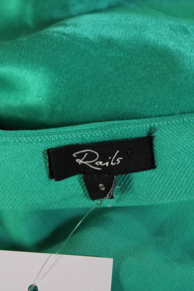 Rails Womens Straight Pencil Skirt Green Rayon Viscose Petite Size S