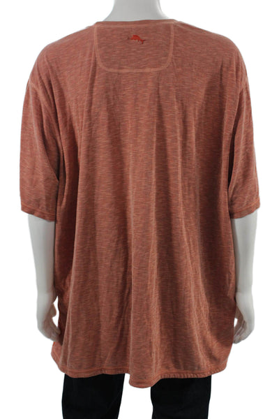 Tommy Bahama Mens T-Shirt Orange Beach Crew Neck Short Sleeve Size 3X