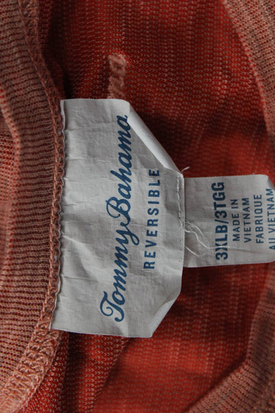 Tommy Bahama Mens T-Shirt Orange Beach Crew Neck Short Sleeve Size 3X