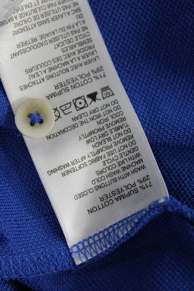 Tommy Bahama Mens Rugby Shirt Blue Cotton Size Extra Extra Extra Large Big