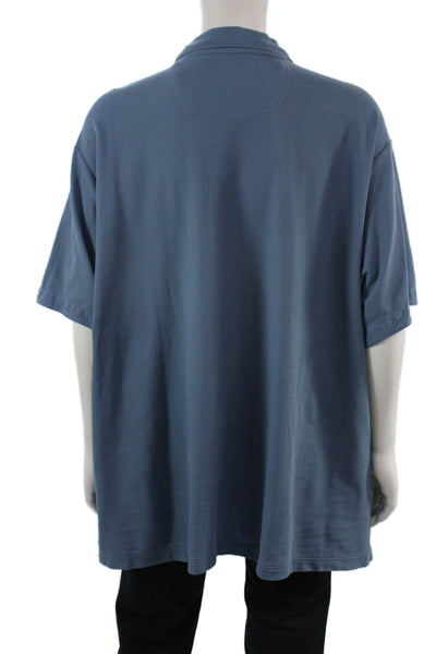 Tommy Bahama Mens Short Sleeves Button Down Shirt Blue Size 3XLB