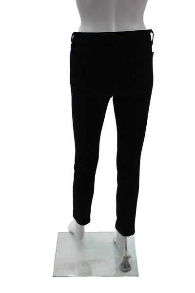 J Brand Womens Skinny Ankle Jeans Black Mid Rise 28in Size 26