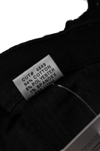 J Brand Womens Skinny Ankle Jeans Black Mid Rise 28in Size 26