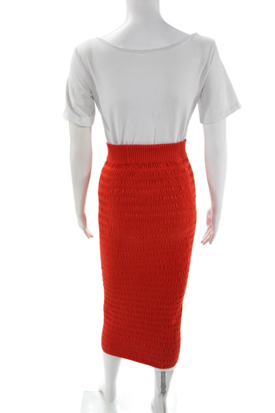 Eleven Six Womens Red Straight Pencil Skirt Peruvian Pima Cotton Size S