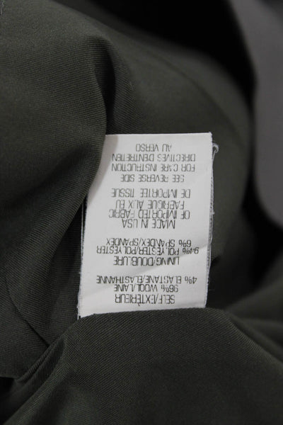 Theory Womens A-Line Fit & Flare Dress Dark Gray Wool Sleeveless Zip Size 6