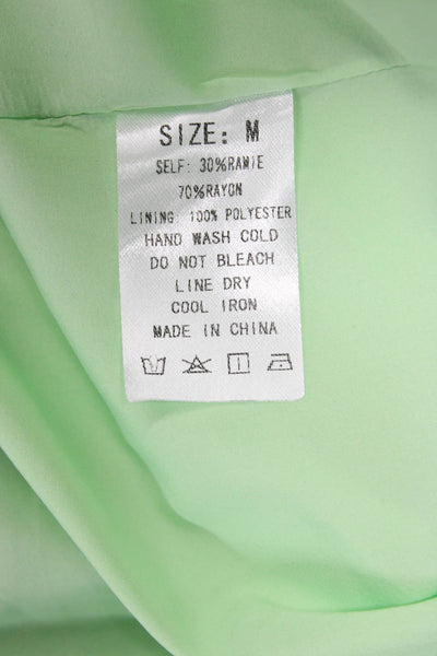 Sunday Women Fit & Flare Sundress Green Sleeveless Drawstring Size S