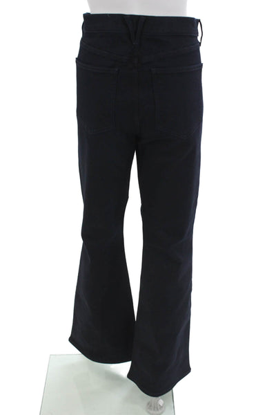 Veronica Beard Womens Dark Blue Mid Rise Jeans Button Closure Size 32