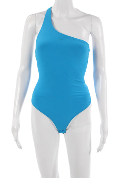 ALIX NYC Women One Shoulder Sleeveless One Piece Jumpsuit Blue Size XS