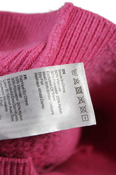 Varley Unisex Pullover Pink Geometric Short Sleeve Crew Neck Size 2XS