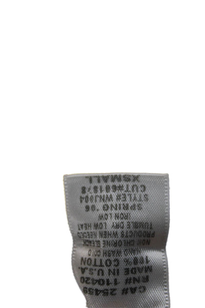 C&C California Women Brown Cotton Camisole Round Neck Sleeveless Size XS