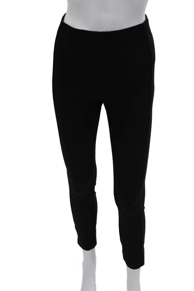 Rag & Bone Women Ankle Cropped Pants Black Zip 25in Inseam Size 0