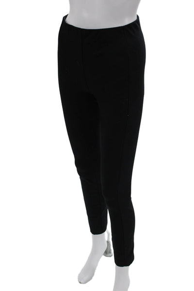 Rag & Bone Women Ankle Cropped Pants Black Zip 25in Inseam Size 0