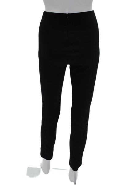 Rag & Bone Women Ankle Cropped Pants Black Zip 25in Inseam Size 0