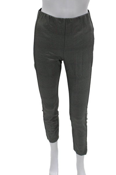 Rag & Bone Women Cropped Ankle Dress Pants Dark Gray Check Zip Size 4