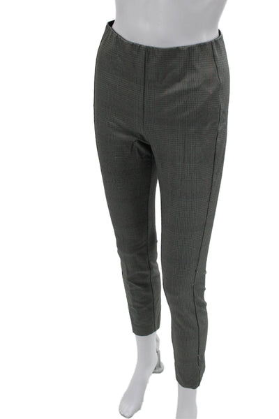 Rag & Bone Women Cropped Ankle Dress Pants Dark Gray Check Zip Size 4