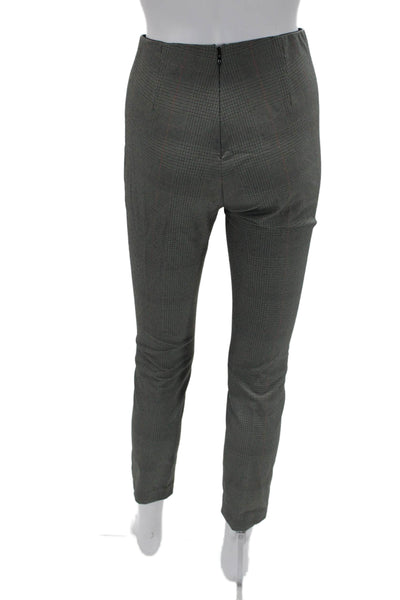 Rag & Bone Women Cropped Ankle Dress Pants Dark Gray Check Zip Size 4