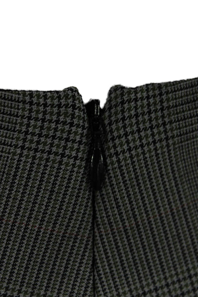 Rag & Bone Women Cropped Ankle Dress Pants Dark Gray Check Zip Size 4