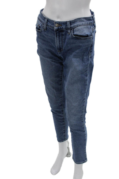Joes Womens Ankle Cropped Dark Blue High Rise Jeans Size 28