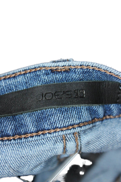Joes Womens Ankle Cropped Dark Blue High Rise Jeans Size 28