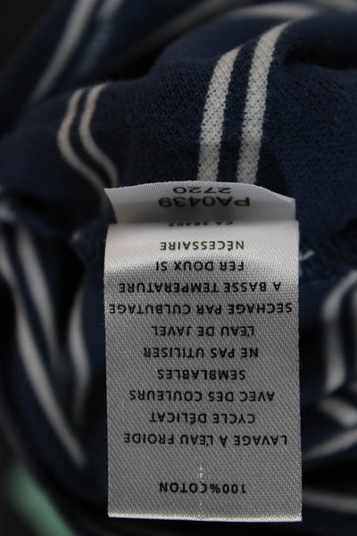 Lilla P Women Tank Dress Dark Blue Striped Cotton Mini Size S