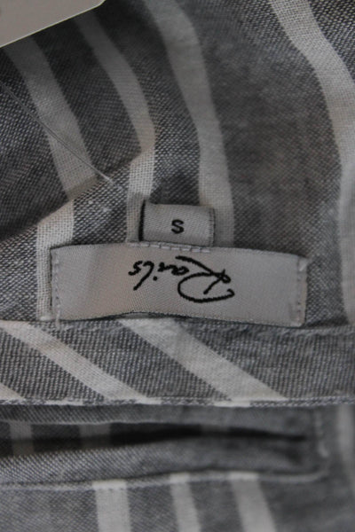Rails Womens Sleeveless Striped Jumpsuit Gray Rayon Linen Size S