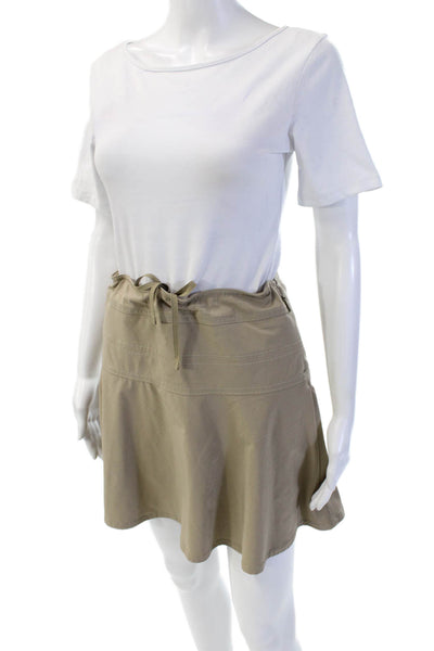 Athleta Women Beige A-Line Mini Skort Size 4