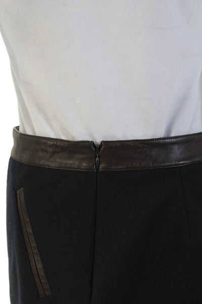 Club Monaco Womens A-Line Mini Skirt Dark Blue Viscose Blend Size 6