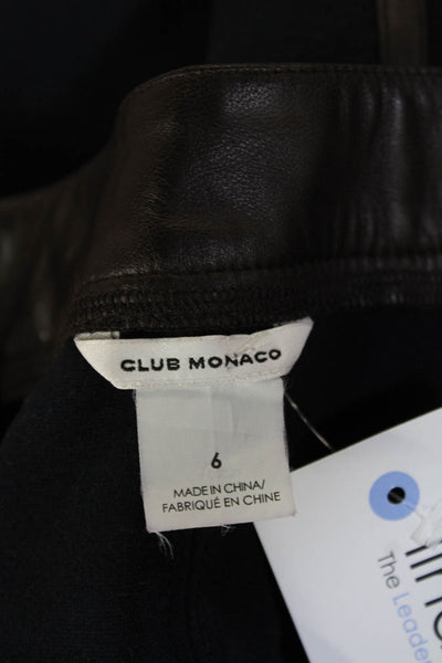 Club Monaco Womens A-Line Mini Skirt Dark Blue Viscose Blend Size 6