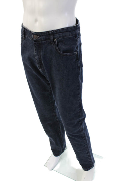 Jack of Spades Mens Straight Dark Blue Jeans Size 34
