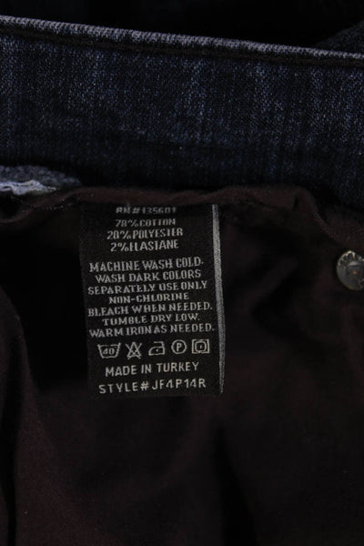 Jack of Spades Mens Straight Dark Blue Jeans Size 34