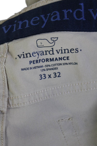 Vineyard Vines Mens Chino Pants Beige Size 33
