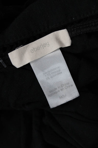 Eberjey Women Basic Camisole Black Linen V-Neck Sleeveless Size M