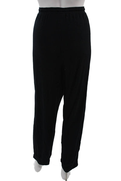 Eberjey Womens Jogger Sweatpants Black Drawstring Modal Spandex Size XL