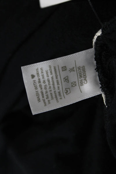 Eberjey Womens Jogger Sweatpants Black Drawstring Modal Spandex Size XL
