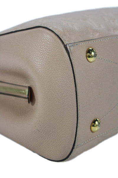 Louis Vuitton Womens Monogram Empreinte Leather Montaigne MM Handbag Dune